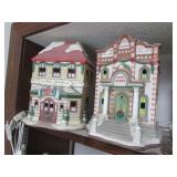 2 lefton christmas villages