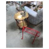 end table & racks