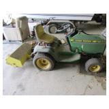 john deere GT242 riding mower w/J.D. Tiller & deck