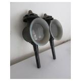 2 antique carriage lanterns