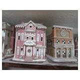2 lefton christmas villages