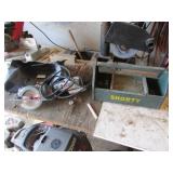 porter cable saw & shorty metal tool box
