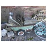 yard cart & wood inside