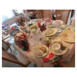 all dishes,glassware,candles & items
