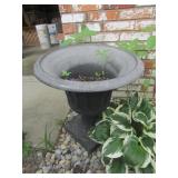 2 matching flower pots & items inside