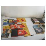 black tote,car manuals,books,1970 ford almanac