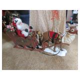 santa sleigh decoration