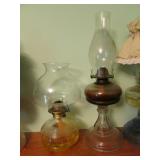 2 oil lamps