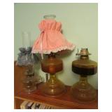 3 oil lamps