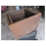 wooden advertisng crate