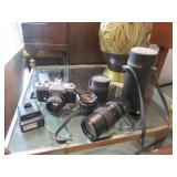 mamiya camera,2 lenses & flash