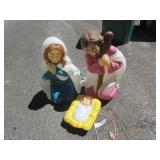 3 pc lighted nativity set