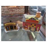 2 lefton christmas villages