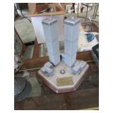 twin towers figurine