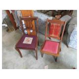2 antique chairs