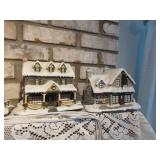 2 thomas kinkade christmas villages