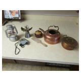 copper teapot,pan & decorations