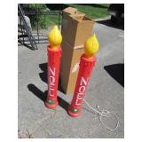 3 ft noel lighted christmas candles