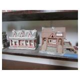 2 lefton christmas villages