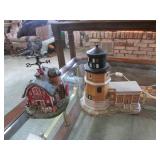 2 christmas villages incl:lefton