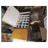 wire,drill bits & electrical items