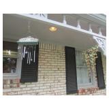 2 hanging bells decorations