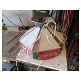 stained glass coca cola hanging light
