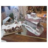 2 christmas villages incl:kinkade & lefton