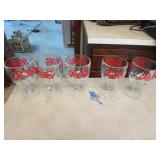 5 pepsi cola glasses
