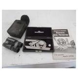 brown & sharpe universal bevel protractor w/case