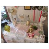 vases,candleholders,glassware & items
