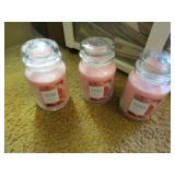 3 never used candles