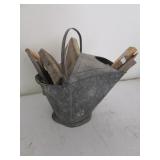 coal bucket w/contents