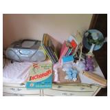 radio/cd player,kids books & items