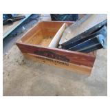 sears wooden crate & contents