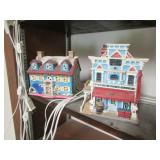2 lefton christmas villages