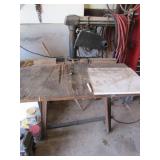 radial arm saw & air hoses