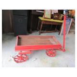 old wooden kids wagon (has new handle)
