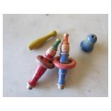 vintage wooden ring toss toys
