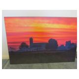 farm scene wall hanging