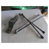 hitch receiver & 2 lugnut wrenches