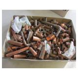 flat of copper fittings