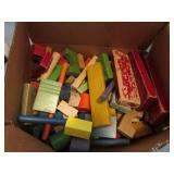 box of old kids blocks