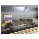 2 small wooden planes,sandpaper & items