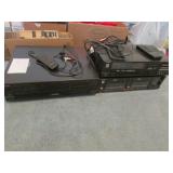 technics receiver,tape deck & 5 disc cd player