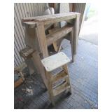 saw horses & stepstool