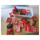 container of muffler clamps