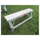 4 ft aluminum fold up bench