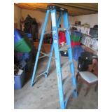 werner 6 ft blue stepladder