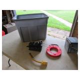 tote,drill doctor,trailer winch,snake & cord
